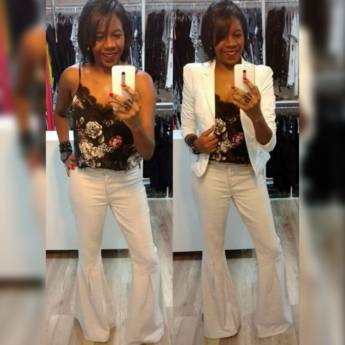 Comprar o produto de Calça de Algodão c/ Nesga (Última peça Disponível no Tamanho: 42). em Roupas e Acessórios em Bauru, SP por Solutudo