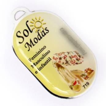 Comprar o produto de Chaveiro Chapinha Metálica COD 719 - Chapinha Oval em Chaveiros Chapinha em São José do Rio Preto, SP por Solutudo