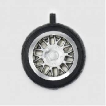 Comprar o produto de Chaveiros Plásticos 907 - Chaveiro Rodinha Cromada em Chaveiros em São José do Rio Preto, SP por Solutudo