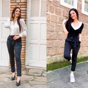Comprar o produto de Calça com laço  em Moda Feminina em Bauru, SP por Solutudo
