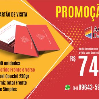 Comprar o produto de Cartão de Visita 4x4 cores em Indústria Gráfica e Impressão em Botucatu, SP por Solutudo
