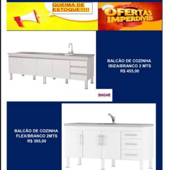 Comprar o produto de Queima de estoque Armários, espelheiras, balcão de cozinha em Materiais para Construção em Boituva, SP por Solutudo