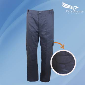 Comprar o produto de Calça Brim Profissional Personalizada em Uniformes Escolares em Mogi das Cruzes, SP por Solutudo