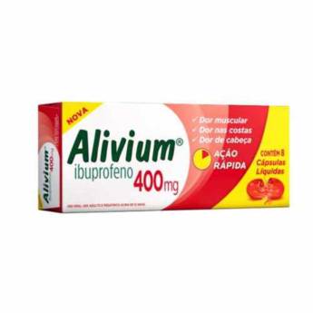 Comprar o produto de ALIVIUM 400MG 8 CÁPSULAS em Farmácias em Praia Grande, SP por Solutudo