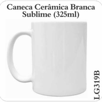 Comprar o produto de Canecas de Cerâmica Branca em Xícaras em São José do Rio Preto, SP por Solutudo