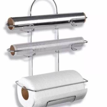 Comprar o produto de PORTA ROLOS TRIPLO NIQUEL P-PARAF. em Papel Alumínio em Foz do Iguaçu, PR por Solutudo