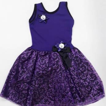 Comprar o produto de 2709 - Bruxinha roxa infantil (tamanho 6) em Fantasia Infantil Feminina em Tietê, SP por Solutudo