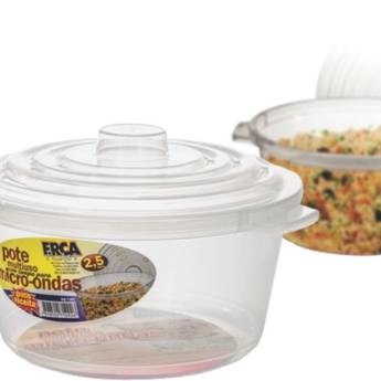 Comprar o produto de Pote 2,5L Transparente para Microondas Ercaplast em Potes pela empresa Casa Vitória em Foz do Iguaçu, PR por Solutudo
