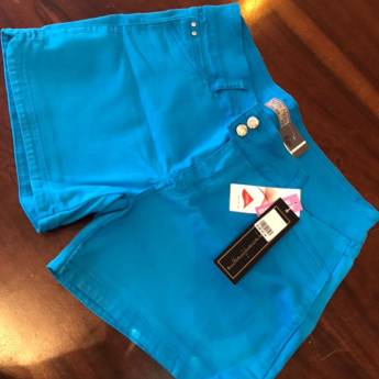 Comprar o produto de Shorts jeans M+J em Roupas e Acessórios em Botucatu, SP por Solutudo