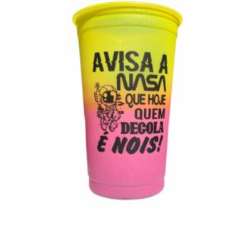 Comprar o produto de COPO PP DESCARTÁVEL DEGRADÊ - 2 CORES em Copos em São José do Rio Preto, SP por Solutudo