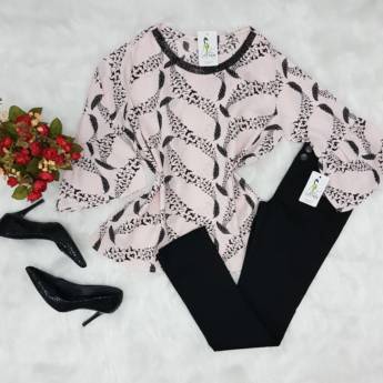 Comprar o produto de Blusa manga 3/4 flare em Blusas em Bauru, SP por Solutudo