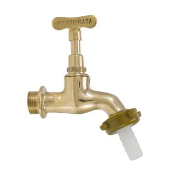 Comprar o produto de Torneira 1128 A de Jardim Curta Amarela 1/2 x 3/4  em Materiais para Construção em Boituva, SP por Solutudo