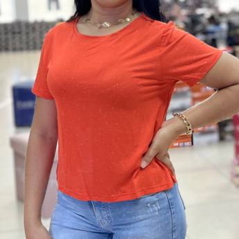 Comprar o produto de Blusa Cropped Malwee feminina adulta em Camisetas e Blusas em Uberlândia, MG por Solutudo