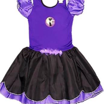 Comprar o produto de 2720 - Gatinha preta e roxa adulto (tamanho 44) em Fantasia Adulto Feminina em Tietê, SP por Solutudo