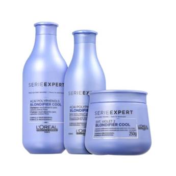 Comprar o produto de Kit L'Oréal Professionnel Serie Expert Blondifier Cool Trio (3 Produtos) em L'Oreal PROFESSIONNEL em Jundiaí, SP por Solutudo