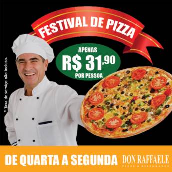 Comprar o produto de Festival de Pizza Don Raffaele em Alimentos e Bebidas em São Carlos, SP por Solutudo