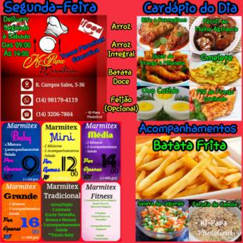 Comprar o produto de Cardápio  em Marmitex em Bauru, SP por Solutudo