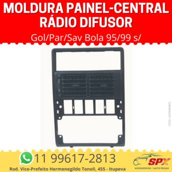 Comprar o produto de Moldura Painel-Central rádio Gol/Par/Sav Bola 95/99 s/ Difusor em A Classificar pela empresa Spx Acessórios e Autopeças em Itupeva, SP por Solutudo