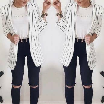 Comprar o produto de Calça Black Destroyed c/ Tachas (Semelhante a essa Disponível no Tamanho: 44/46) em Calças Jeans em Bauru, SP por Solutudo