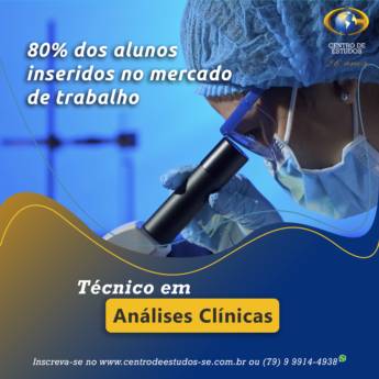 Comprar o produto de TÉCNICO EM ANÁLISES CLÍNICAS em Enfermeiros e Cuidadores em Aracaju, SE por Solutudo