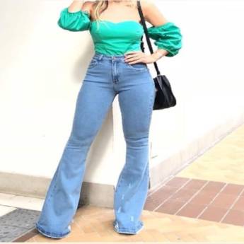 Comprar o produto de Calça flare bebela jeans amalia em Moda Feminina em Bauru, SP por Solutudo