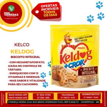 Comprar o produto de Biscoito Integral Keldog 400g em Artigos Pets em Divinópolis, MG por Solutudo