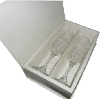 Comprar o produto de Emb p/ 02 Taças Champagne - cartão branco (estojo) em Embalagens em Jundiaí, SP por Solutudo