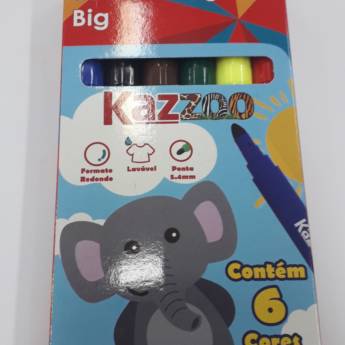 Comprar o produto de Caneta hidrográfica Big com 6 cores kaz em A Classificar em Itatiba, SP por Solutudo