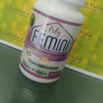 Comprar o produto de Suplemento de Vitamina e Minerais em Capsulas- Poly Femini em A Classificar em Jundiaí, SP por Solutudo