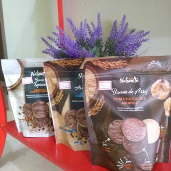Comprar o produto de Biscoito de Tapioca com chocolate Amargo  em Produtos Naturais em Americana, SP por Solutudo