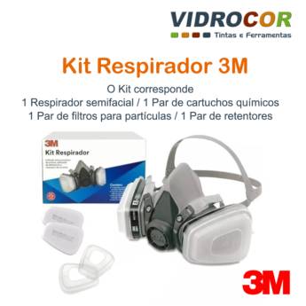 Comprar o produto de Máscara 3M - Loja de Tinta Vidrocor em Pistola de Pintura em Barra Bonita, SP por Solutudo