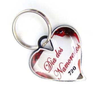 Comprar o produto de Chaveiro Chapinha Metálica COD 720 - Chapinha Coração em Chaveiros Chapinha em São José do Rio Preto, SP por Solutudo