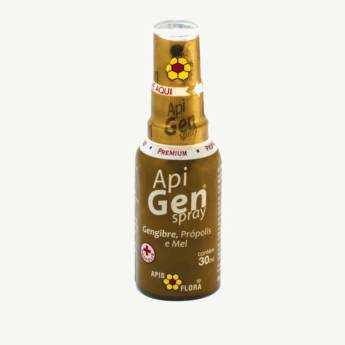 Comprar o produto de APIGEN Própolis, mel e gengibre Spray 30ml - Apis Flora em Farmácias de Manipulação em Botucatu, SP por Solutudo