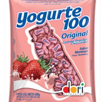 Comprar o produto de BALA YOGURTE100 MORANGO 600g em Doces em Jundiaí, SP por Solutudo