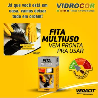 Comprar o produto de Fita Multiuso Vedacit em Mantas em Barra Bonita, SP por Solutudo