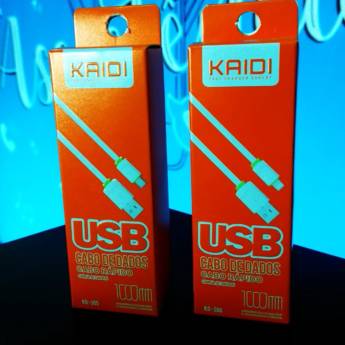 Comprar o produto de Cabo de dados Kaid  em Nossos Produtos pela empresa Fixcell Santa Bárbara | Conserto de Celulares, Troca de Tela e Assistência Técnica Especializada em Santa Bárbara D'Oeste, SP por Solutudo