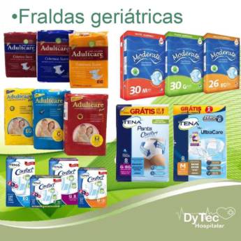 Comprar o produto de Fralda Geriátrica marca variada em Fraldas para Adultos pela empresa Cirúrgica DyTec - Comércio e Manutenção em Equipamentos Médicos Hospitalares em Jundiaí, SP por Solutudo