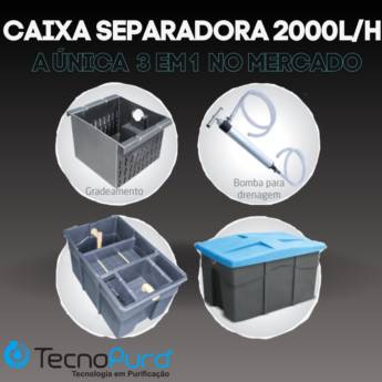 Comprar o produto de Caixa Separadora 2000L/h 3 em 1 | TecnoPuro em Materiais para Construção pela empresa Construmax Materiais para Construção em Riviera de Santa Cristina XIII, SP por Solutudo