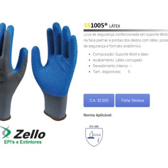 Comprar o produto de Luva Latex Azul (SS1005) em EPI's em Boituva, SP por Solutudo
