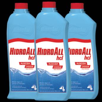 Comprar o produto de HCL ALGICIDA CHOQUE 1L HIDROALL em Produtos para Piscina em Itatiba, SP por Solutudo