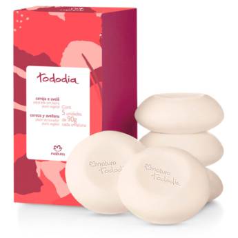 Comprar o produto de Natura Todo Dia Cereja e Avelã Sabonete em barra 5x90g em Sabonetes em Marília, SP por Solutudo