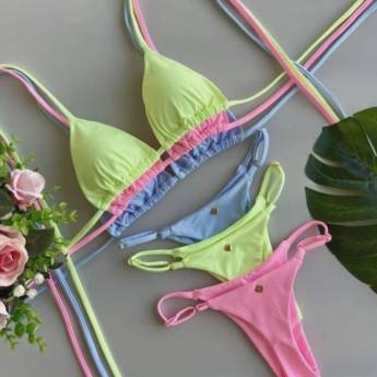Comprar o produto de Conjunto Biquíni com Bojo Removível em Lauro de Freitas em Roupas e Acessórios em Lauro de Freitas, BA por Solutudo