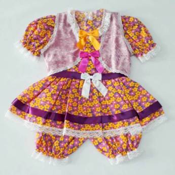 Comprar o produto de 3254 - Vestido junino tamanho 1  em Fantasia Bebê Masculina em Tietê, SP por Solutudo