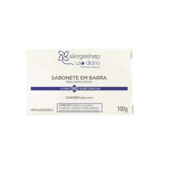Comprar o produto de SABONETE ALOE VERA EM BARRA USO DIÁRIO em Banho e Higiene em Jundiaí, SP por Solutudo