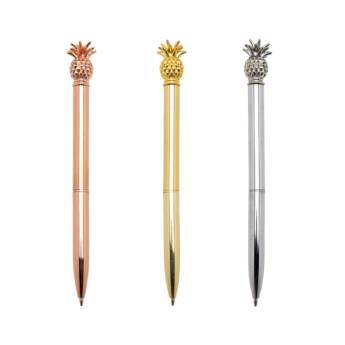 Comprar o produto de 14654 Caneta Metal Abacaxi em Canetas de Metal em São José do Rio Preto, SP por Solutudo