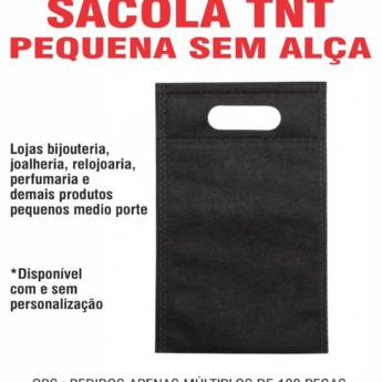 Comprar o produto de Sacola tnt pequena  em Sacolas em TNT em São José do Rio Preto, SP por Solutudo