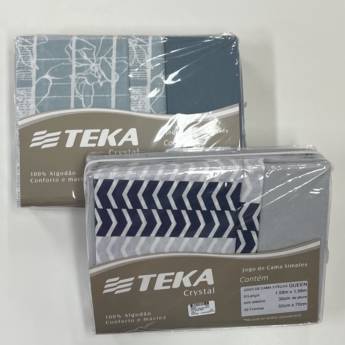 Comprar o produto de Jogo de cama Queen Teka em A Classificar em Uberlândia, MG por Solutudo