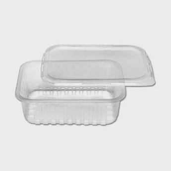 Comprar o produto de Pote Retangular com Tampa 500ml 24un | Prafesta em A Classificar pela empresa EmbalaFoz Tudo em Embalagens em Foz do Iguaçu, PR por Solutudo