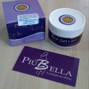 Comprar o produto de Gel Pink Lu2 Nude Hard 33g Piubella-unha De Fibra De Vidro em Kits Unhas de Gel em Araçatuba, SP por Solutudo