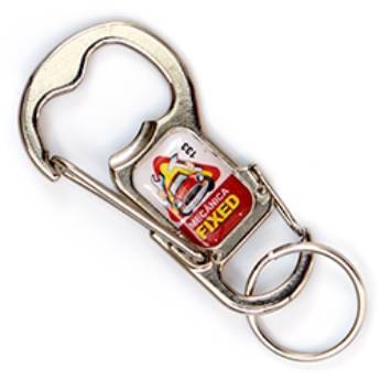 Comprar o produto de Chaveiros Mosquetões COD 133 - Abridor Mosq. Duplo em Chaveiros Mosquetão em São José do Rio Preto, SP por Solutudo